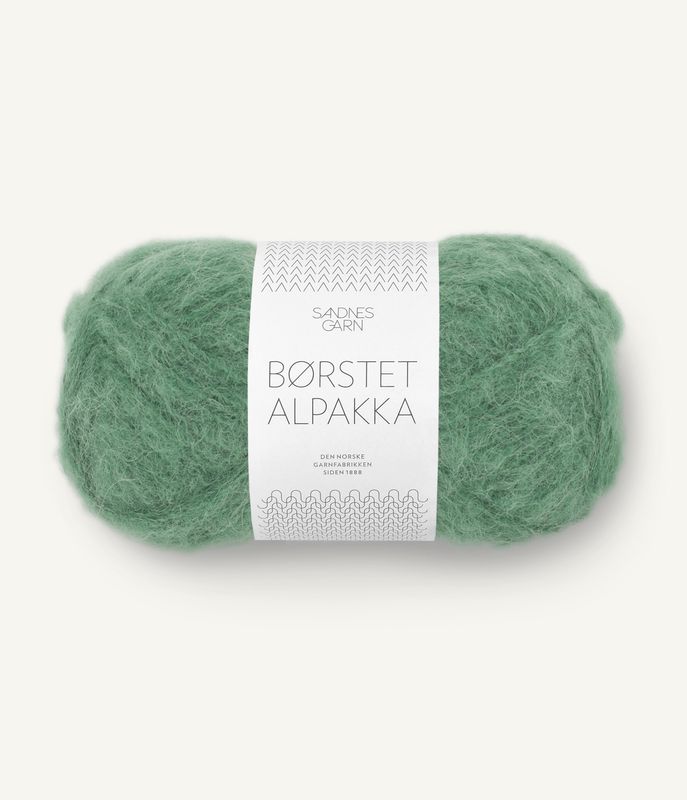 Børstet Alpakka 8062 Green Myrtle